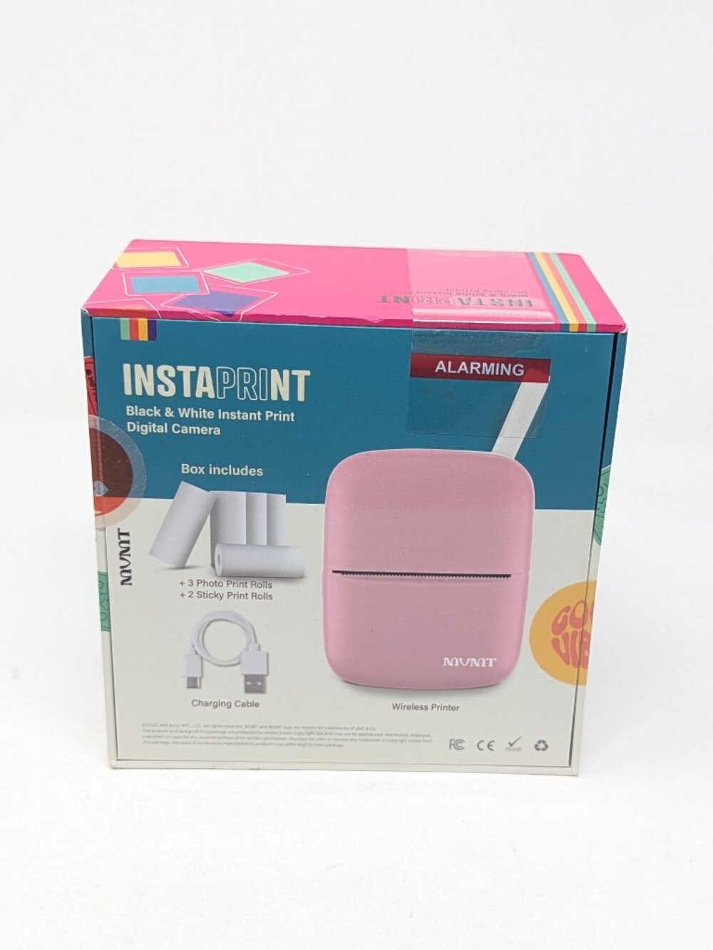 InstaPrint Black and White Instant Wireless Printer